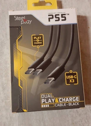 SteelPlay Câble Dual Play & Charge Noir PS5
Câble pour charger deux manettes simultanément PS5, brand: Steel play, condition: New with tags, €7.00, €8.05 includes Buyer Protection