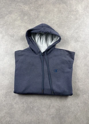Sweatshirt à capuche Champion taille M homme bleu marine hoodie logo brodé - SWE0095, marca: Champion, estado: Muito bom, tamanho: M, €10.00, €11.20 inclui Proteção do Comprador Pro