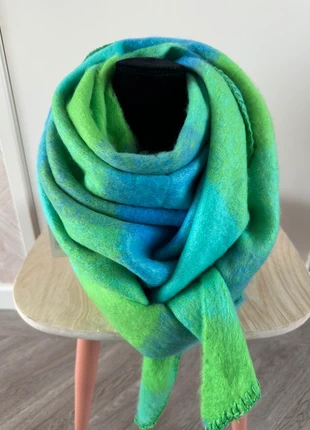 Driehoeksjaal - fijne warme sjaal - blauw groen, état: Neuf avec étiquette, 13,99 €, 15,39 € Protection acheteurs incluse