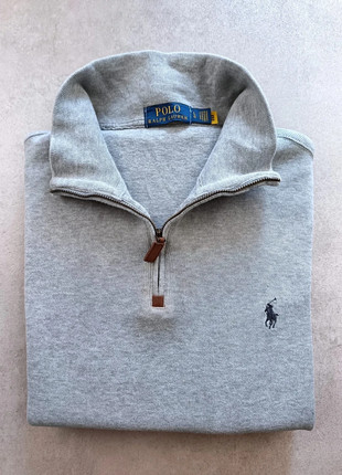 Pull Sweat half zip Ralph Lauren col montant camionneur 100% coton gris taille L, marca: Ralph Lauren, estado: Muito bom, tamanho: L, €54.90, €58.35 inclui Proteção do Comprador Pro