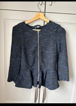 Veste chic H&M peplum noir et bleu, marca: H&M, estado: Muy bueno, tamaño: S / 36 / 8, 3,50 €, 4,38 € Protección al comprador incluida