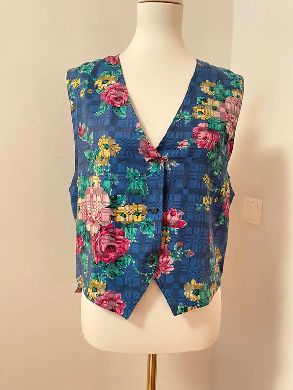 Vintage Blumenmuster Ärmellose Weste von Vintage Love, Größe M / 38 / 10
