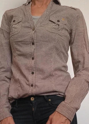 Camisa cuadros manga larga / Chemise carreaux à manches longues / Kariertes Hemd mit langen Ärmeln, merk: Bershka, staat: Heel goed, maat: M / 38 / 10, € 3,00, € 3,85 inclusief Kopersbescherming