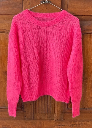 Pull mohair rose col rond ,manches longues, staat: Nieuw met prijskaartje, maat: Universele maat, € 18,00, € 19,60 inclusief Kopersbescherming