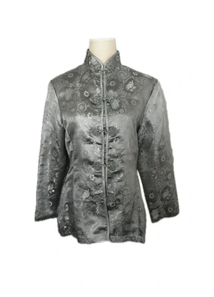 grey qipao inspired longsleeve top, marca: Vintage Dressing, estado: Bueno, tamaño: M / 38 / 10, 15,00 €, 16,45 € Protección al comprador incluida