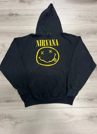 Nirvana vintage hoodie, merk: Fruit of the Loom, staat: Heel goed, maat: L, € 80,00, € 84,70 inclusief Kopersbescherming