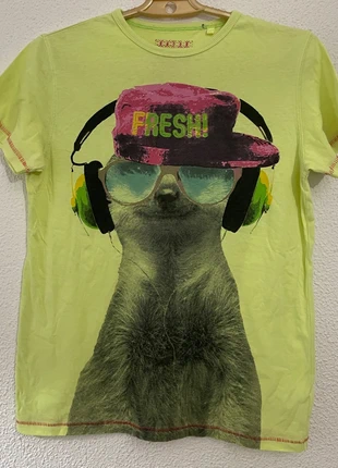 Camiseta Verde Neón con Estampado Fresh – Talla M, marque: Fresh, état: Bon état, taille: M / 38 / 10, 4,80 €, 5,74 € Protection acheteurs incluse