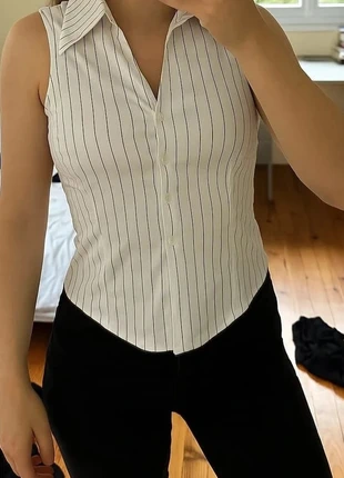 Top sans manches cintré à rayures - Taille S, merk: Maéline Paris, staat: Heel goed, maat: S / 36 / 8, € 24,90, € 26,85 inclusief Kopersbescherming Pro