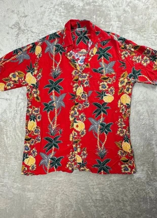 Chemise hawaïenne rouge à fleurs homme S – style estival vintage, marca: Vintage Dressing, estado: Muito bom, tamanho: S, €20.00, €21.70 inclui Proteção do Comprador
