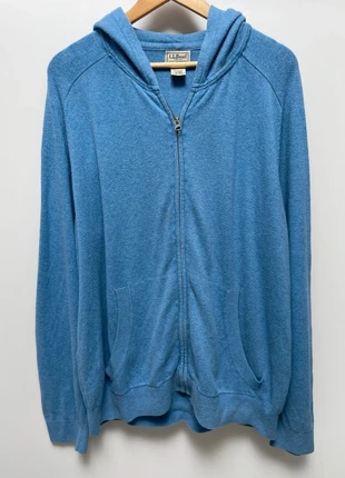 LL Bean zip hoodie light blue cotton cashmere Mens XL, brand: L.L. Bean, condition: Good, size: XL, €20.00, €21.70 includes Buyer Protection