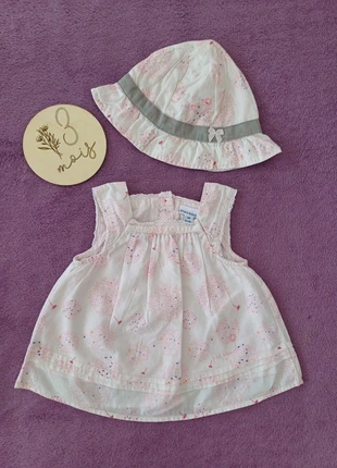 Ensemble Robe d'été rose et chapeau bébé fille P'tit Bisou 3mois/60cm, marca: P'tit Bisou, estado: Muy bueno, tamaño: 1-3 meses / 56 cm, 3,00 €, 3,85 € Protección al comprador incluida