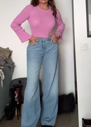 Magnifique pull pilou maille rose, brand: Zara, condition: New without tags, size: S / 36 / 8, €12.90, €14.25 includes Buyer Protection