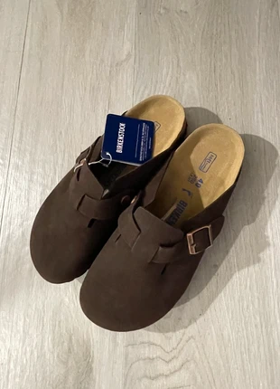 💫 Birkenstock Boston Pelle Marrone Moka Taglia 40 ‒ Nuovo con Cartellino / Come Nuovo, brand: Birkenstock, condizioni: Nuovo con cartellino, taglia: 40, €76.90, €81.45 include la Protezione acquisti
