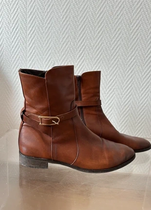 Bottines chaussures en cuir marron automne hiver classiques élégantes luxes, brand: Pertini, condition: Very good, size: 40, €85.00, €89.95 includes Buyer Protection