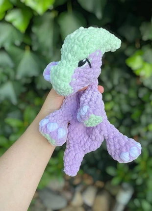 Crochet Parasaurolophus, merk: Fait Main, staat: Nieuw zonder prijskaartje, maat: Prematuur, tot 44 cm, € 17,50, € 19,08 inclusief Kopersbescherming