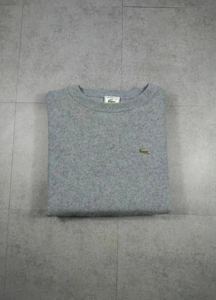Pull - Col rond - Gris  Bleu- 100% Laine - Lacoste - Taille 8 XL #14, marque: Lacoste, état: Très bon état, taille: XL, 45,00 €, 47,95 € Protection acheteurs incluse
