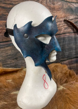 Mezza maschera LARP cosplay fantasy carnavale, marca: La Fucina del drago, estado: Novo sem etiquetas, €45.00, €47.95 inclui Proteção do Comprador Pro