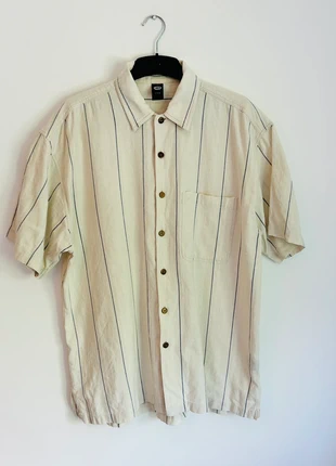 Vintage Men’s Cream Short Sleeved Check Shirt M, brand: C&A, condition: Very good, size: M, £20.00, £21.70 includes Buyer Protection