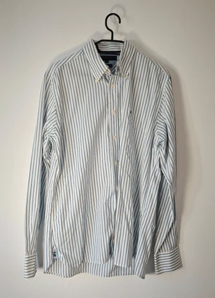 Chemise Tommy Hilfiger rayée bleu blanc 100% coton taille M, marca: Tommy Hilfiger, estado: Muy bueno, tamaño: M, 12,00 €, 13,30 € Protección al comprador incluida