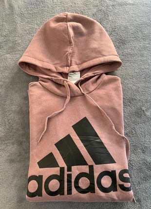 Sweat à capuche Adidas rose poudré logo noir – Taille M, brand: adidas, condizioni: Ottime, taglia: M / IT 42 / EU 38, €14.90, €16.35 include la Protezione acquisti