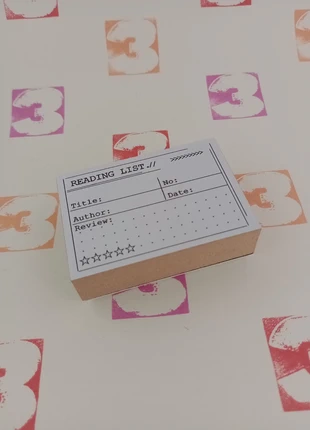 Reading list Review Wooden Handled Journal Rubber Stamp, brand: Unbranded, condition: New without tags, £3.50, £4.38 includes Buyer Protection Pro