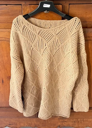 Pull col petit bateau , Épaisse pointelle , couleur beige foncé, marke: Moer, zustand: Neu, mit Etikett, größe: Einheitsgröße, 18,00 €, 19,60 € inklusive Vinted-Käuferschutz