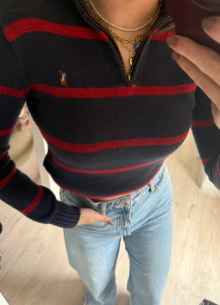 Ralph Lauren trui sweater halfzip zip quarterzip gestreept, marca: Ralph Lauren, estado: Muy bueno, tamaño: M / 38 / 10, 39,50 €, 42,18 € Protección al comprador Pro incluida