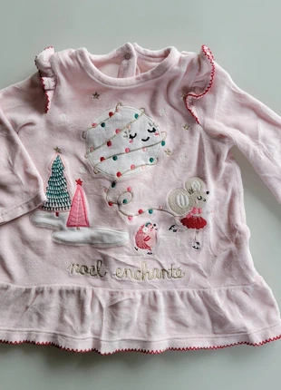 Tunique "Noël enchanté", marke: Du Pareil au Même, zustand: Sehr gut, größe: 6-9 Monate / 68, 2,00 €, 2,80 € inklusive Vinted-Käuferschutz