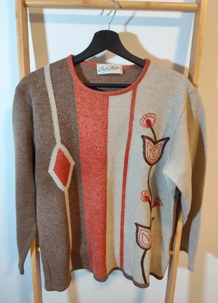 Pull vintage M/L – modèle graphique original années 90., marque: Vintage Dressing, état: Bon état, taille: M, 4,00 €, 4,90 € Protection acheteurs incluse