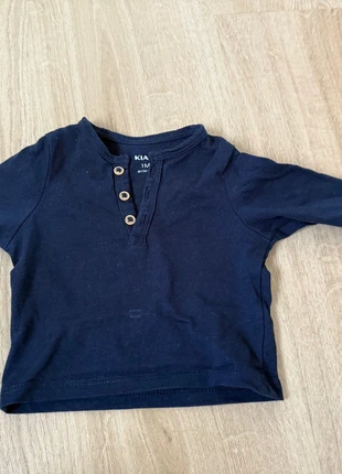 Teeshirt manche longue 1 mois, marque: Kiabi, état: Très bon état, taille: 1-3 mois / 56 cm, 1,00 €, 1,75 € Protection acheteurs incluse