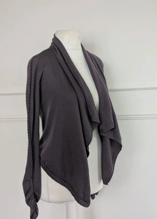 Karen Millen Wool Blend Drape Front Cardigan – Size 3 (UK 12), brand: Karen Millen, condition: Very good, size: M / UK 12-14, £15.00, £16.45 includes Buyer Protection