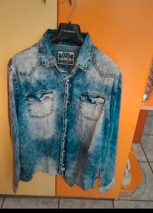 Camicia in denim da uomo nuova, marque: Alcott, état: Neuf sans étiquette, taille: XXL, 20,00 €, 21,70 € Protection acheteurs incluse