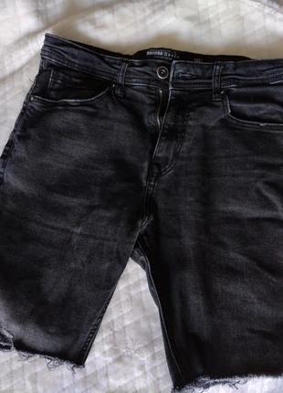 Bermuda en jeans noir Bershka, brand: Bershka, condition: Very good, size: M, €5.00, €5.95 includes Buyer Protection