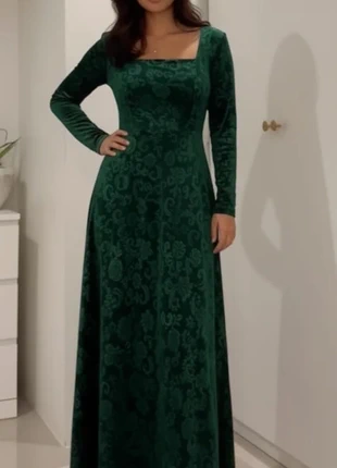 Robe longue vert émeraude en velours taille M, brand: Vintage Chic, condition: Very good, size: M / 38 / 10, €56.90, €60.45 includes Buyer Protection