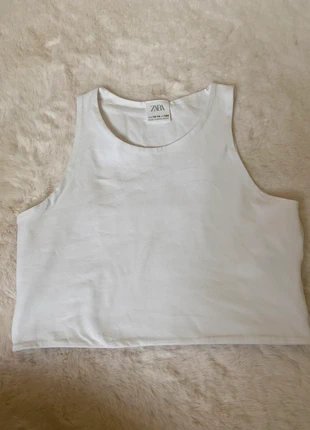 Top blanc Zara, marque: Zara, état: Très bon état, taille: XS / 34 / 6, 5,00 €, 5,95 € Protection acheteurs incluse