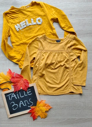 Lot t-shirt manches longues, brand: Kiabi, condition: Very good, size: 3 years / 98 cm, €2.00, €2.80 includes Buyer Protection