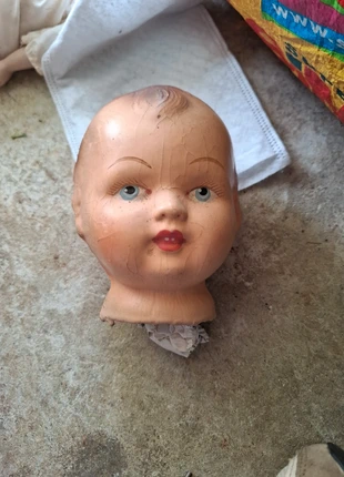 Poupée ancienne tête occasion vintage rétro, état: Satisfaisant, taille: Taille unique, 25,00 €, 26,95 € Protection acheteurs incluse