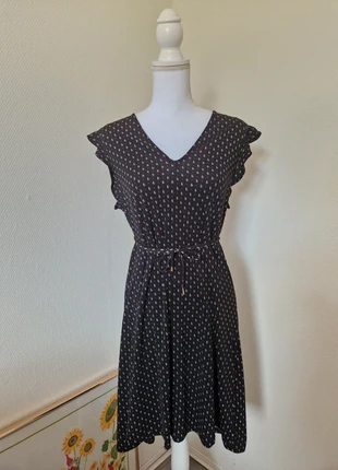 Black geometrical summer dress | 90s vintage casual y2k, merk: Vintage Dressing, staat: Heel goed, maat: M / 38 / 10, € 12,00, € 13,30 inclusief Kopersbescherming Pro