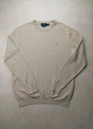 Pull nid d'abeille Ralph Lauren beige taille M, merk: Ralph Lauren, staat: Nieuw zonder prijskaartje, maat: M, € 49,99, € 53,19 inclusief Kopersbescherming Pro