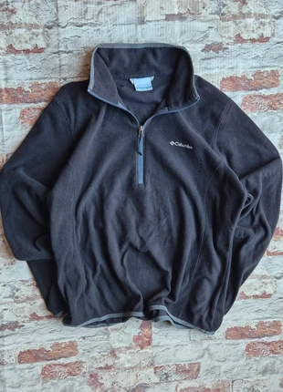 Columbia Black Quarter-Zip Fleece Jacket Mens Large, brand: Columbia, condition: Very good, size: L, £17.00, £18.55 includes Buyer Protection