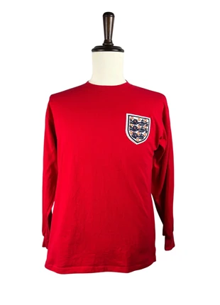 Red Score Draw England Retro Long Sleeve Football Shirt, brand: Score Draw, condition: Very good, size: M, £16.00, £17.50 includes Buyer Protection Pro