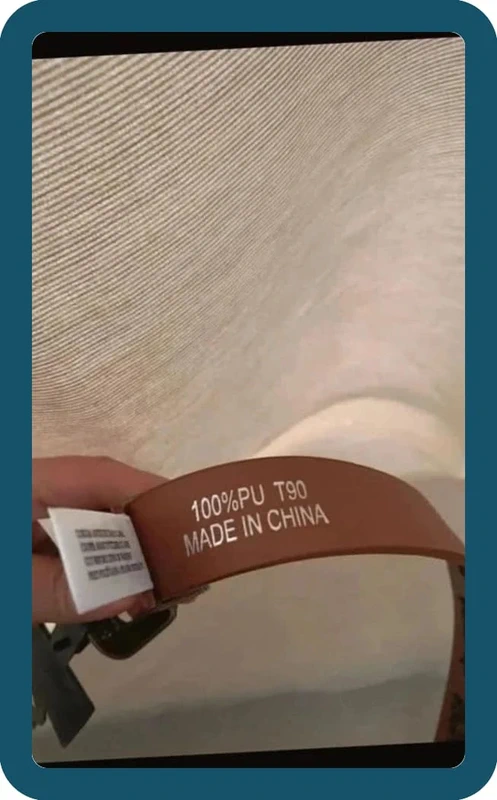 Très jolie Ceinture Camel avec broderies 90 cm Veritas - photo numéro 7