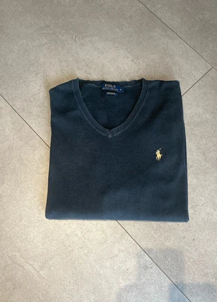 Pull Ralph Lauren homme marine col V logo beige coton -XL, marque: Ralph Lauren, état: Très bon état, taille: XL, 37,90 €, 40,50 € Protection acheteurs incluse