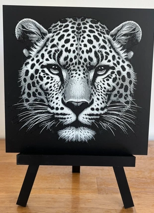 Tableau en relief Animaux Léopard (impression 3D), condition: New without tags, €10.60, €11.83 includes Buyer Protection Pro