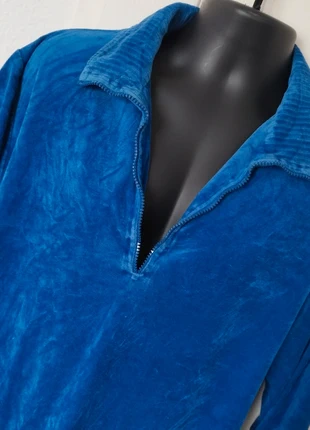 Chemise vintage smooth velours bleu taille 50/52=7€, brand: Smooth, condizioni: Buone, taglia: 5XL, €7.00, €8.05 include la Protezione acquisti Pro