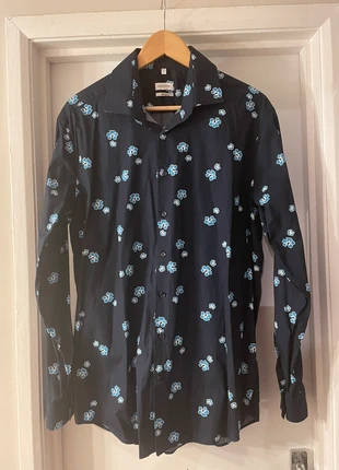 NEW men’s Seidensticker floral patterned navy and blue print shirt. Neck size 16.5, brand: Seidensticker, condition: New without tags, size: 16.5 in | 41 cm, £2.00, £2.80 includes Buyer Protection