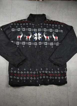 Polaire noir crazy fleece a motif hiver Noel fourrée full zip Nebulus Taille XL #16, marque: Vintage Dressing, état: Très bon état, taille: XL, 40,00 €, 42,70 € Protection acheteurs incluse