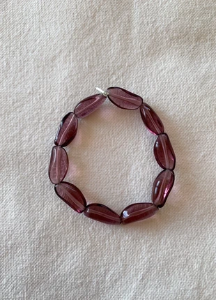 light purple glass bead bracelet, brand: Handmade, condizioni: Nuovo senza cartellino, €14.00, €15.40 include la Protezione acquisti