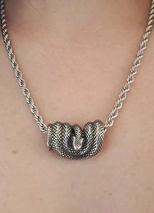 Silver Snake Knot Pendant Necklace, brand: Silver Snake Knot Pendant Necklace, condition: New without tags, £8.00, £9.10 includes Buyer Protection