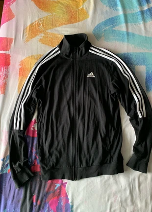 Felpa tuta adidas nera, marca: adidas, estado: Muy bueno, tamaño: S, 10,00 €, 11,20 € Protección al comprador incluida